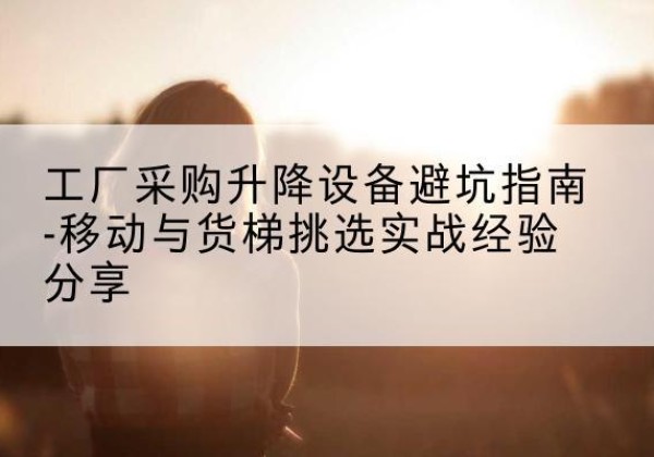 黄陂移动式升降机怎么选-工厂采购升降设备避坑指南-移动与货梯挑选实战经验分享